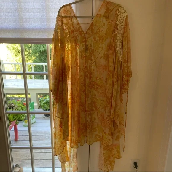 Free People Lost in Love Kimono Honey Combo - Picture 5 of 9